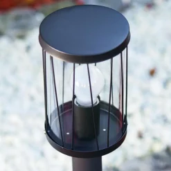 hofstein Borne lumineuse Torsa Noir, 1 lumière