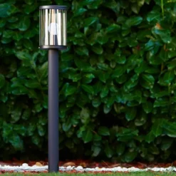 hofstein Borne lumineuse Torsa Noir, 1 lumière