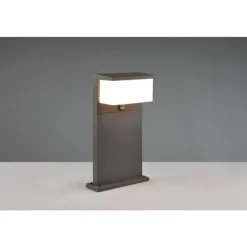 Luminaires Trio Borne lumineuse Trio Nestos LED Anthracite, 1 lumière, Détecteur de mouvement