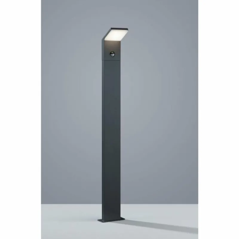 Luminaires Trio Borne lumineuse Trio PEARL LED Anthracite, 1 lumière, Détecteur de mouvement