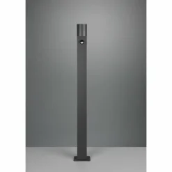 Luminaires Trio Borne lumineuse Trio Roya Anthracite, 1 lumière, Détecteur de mouvement