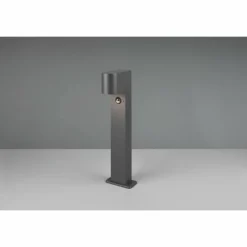 Luminaires Trio Borne lumineuse Trio Roya Anthracite, 1 lumière, Détecteur de mouvement