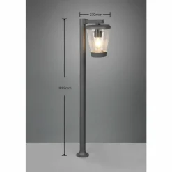 Luminaires Trio Borne lumineuse Trio-Leuchten Cavado Anthracite, 1 lumière