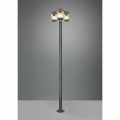 Luminaires Trio Borne lumineuse Trio-Leuchten Cavado Anthracite, 3 lumières