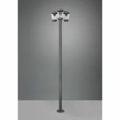 Luminaires Trio Borne lumineuse Trio-Leuchten Cavado Anthracite, 3 lumières