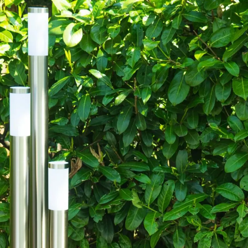 hofstein Borne lumineuse Trones Acier inoxydable, 3 lumières