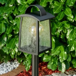 hofstein Borne lumineuse Trosa Noir, 1 lumière