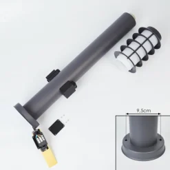 hofstein Borne lumineuse Tunes Anthracite, 1 lumière