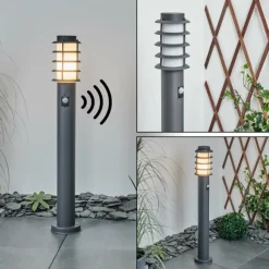 hofstein Borne lumineuse Tunes Anthracite, 1 lumière, Détecteur de mouvement