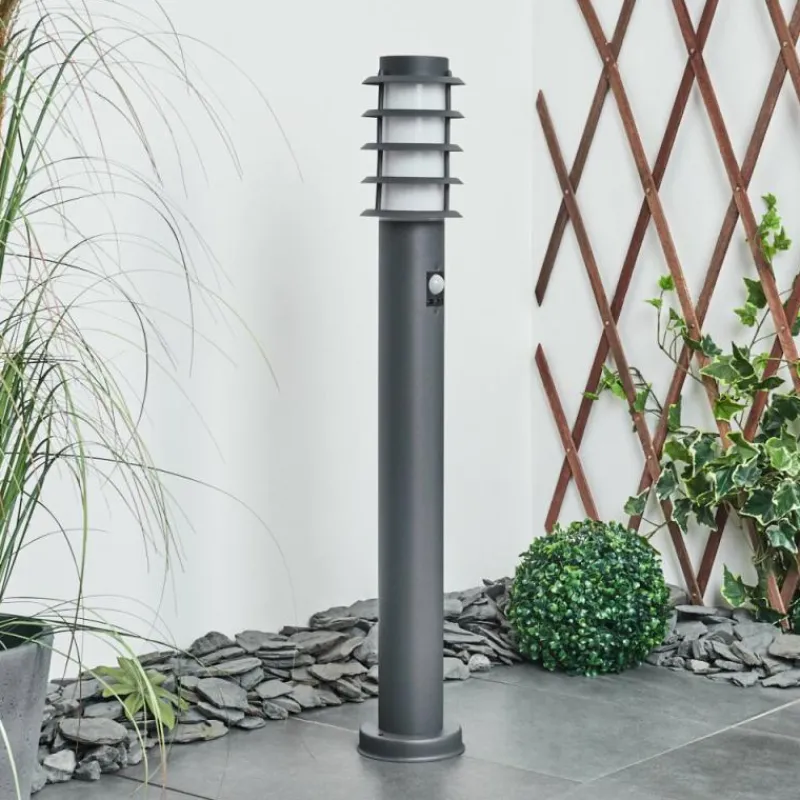 hofstein Borne lumineuse Tunes Anthracite, 1 lumière, Détecteur de mouvement