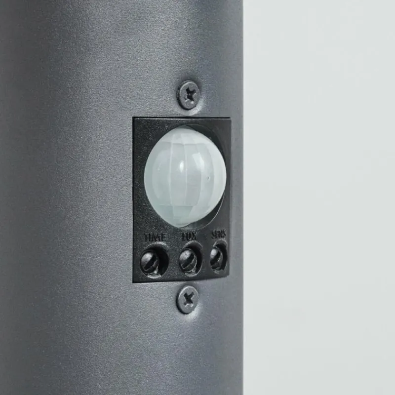 hofstein Borne lumineuse Tunes Anthracite, 1 lumière, Détecteur de mouvement