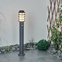 hofstein Borne lumineuse Tunes Anthracite, 1 lumière, Détecteur de mouvement