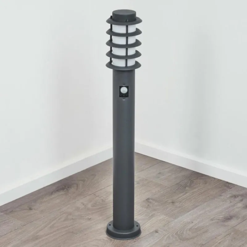 hofstein Borne lumineuse Tunes Anthracite, 1 lumière, Détecteur de mouvement