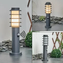 hofstein Borne lumineuse Tunes Anthracite, 1 lumière, Détecteur de mouvement