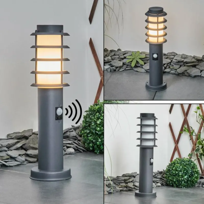 hofstein Borne lumineuse Tunes Anthracite, 1 lumière, Détecteur de mouvement