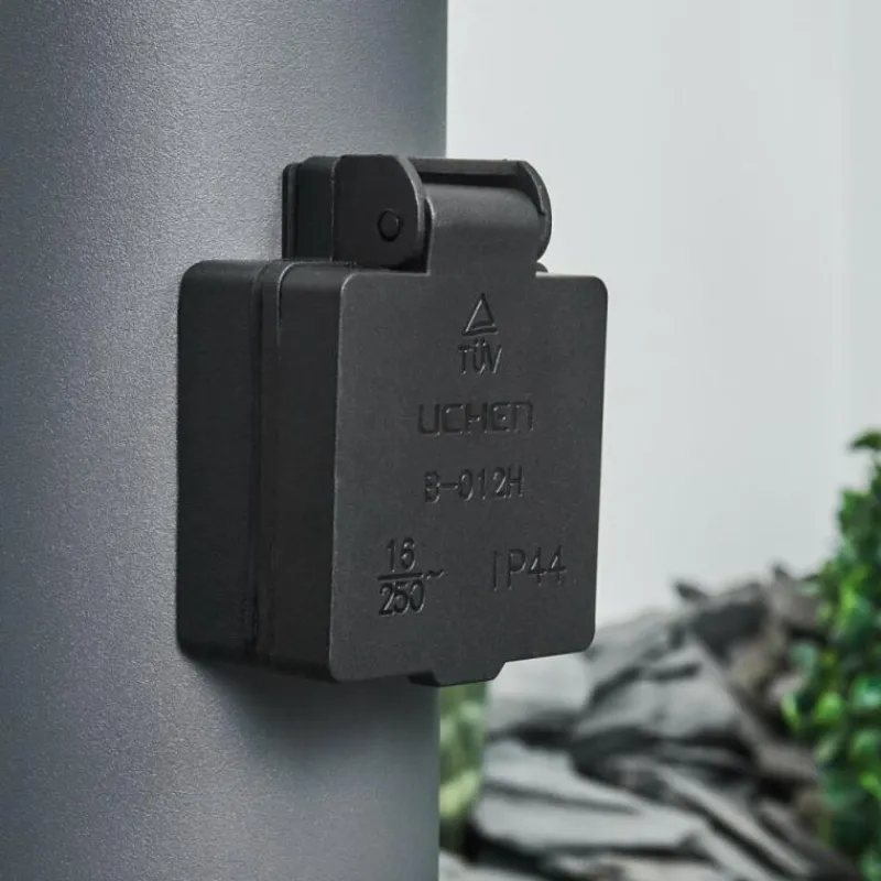 hofstein Borne lumineuse Tunes Anthracite, 1 lumière, Détecteur de mouvement