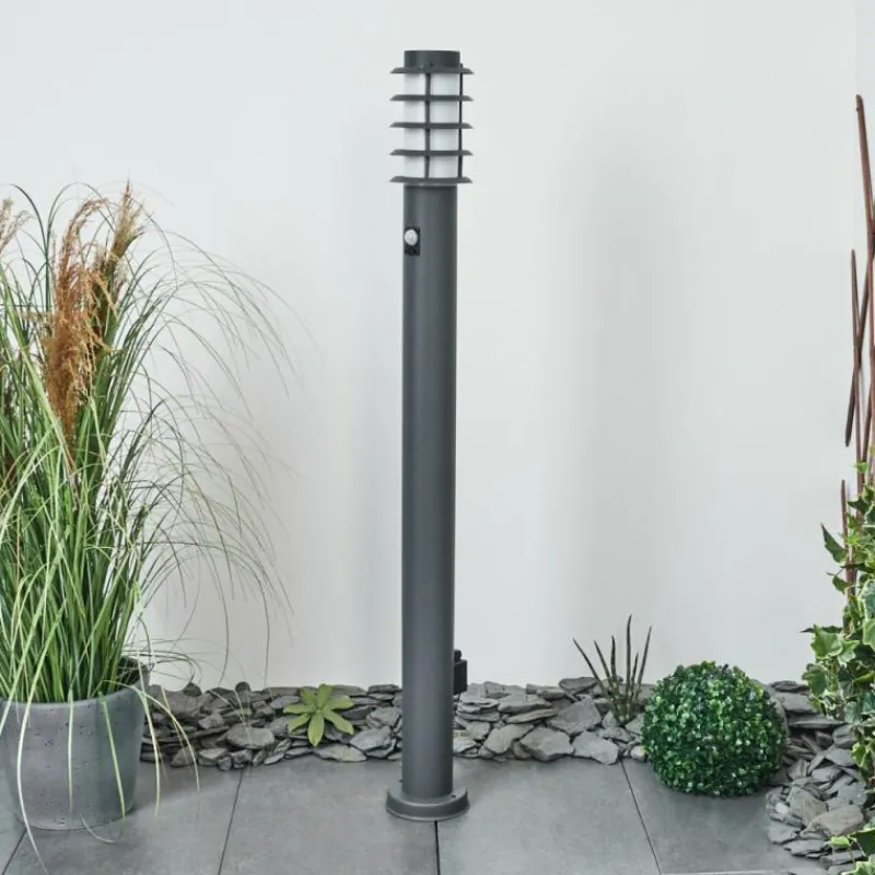 hofstein Borne lumineuse Tunes Anthracite, 1 lumière, Détecteur de mouvement