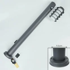 hofstein Borne lumineuse Tunes Anthracite, 1 lumière, Détecteur de mouvement