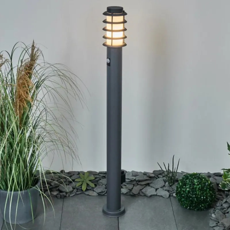 hofstein Borne lumineuse Tunes Anthracite, 1 lumière, Détecteur de mouvement