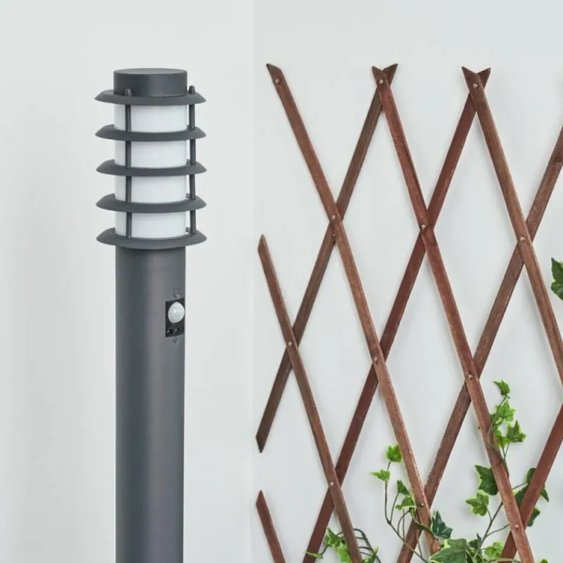 hofstein Borne lumineuse Tunes Anthracite, 1 lumière, Détecteur de mouvement