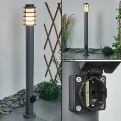 hofstein Borne lumineuse Tunes Anthracite, 1 lumière