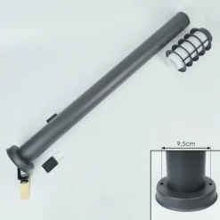 hofstein Borne lumineuse Tunes Anthracite, 1 lumière