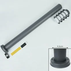 hofstein Borne lumineuse Tunes Anthracite, 1 lumière