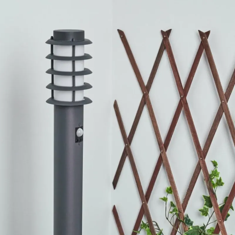 hofstein Borne lumineuse Tunes Anthracite, 1 lumière, Détecteur de mouvement