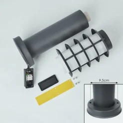 hofstein Borne lumineuse Tunes Anthracite, 1 lumière