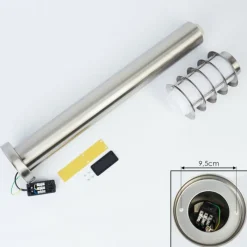 hofstein Borne lumineuse Tunes Nickel mat, 1 lumière