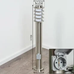 hofstein Borne lumineuse Tunes Nickel mat, 1 lumière