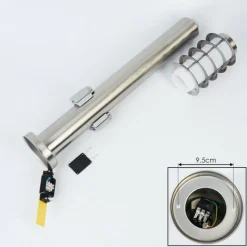 hofstein Borne lumineuse Tunes Nickel mat, 1 lumière