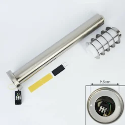 hofstein Borne lumineuse Tunes Nickel mat, 1 lumière