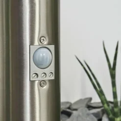 hofstein Borne lumineuse Tunes Nickel mat, 1 lumière, Détecteur de mouvement