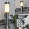 hofstein Borne lumineuse Tunes Nickel mat, 1 lumière, Détecteur de mouvement