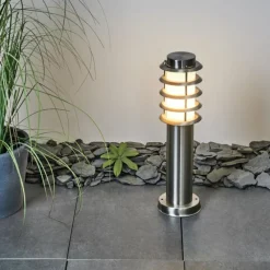 hofstein Borne lumineuse Tunes Nickel mat, 1 lumière