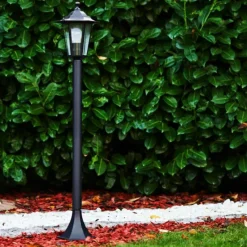 Luminaires Rustiques-hofstein Borne lumineuse Valtimo Noir, 1 lumière