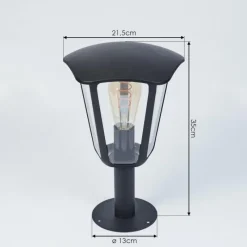 hofstein Borne lumineuse Venneshamm Noir, Transparent, 1 lumière