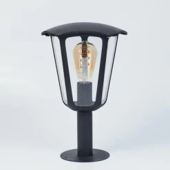 hofstein Borne lumineuse Venneshamm Noir, Transparent, 1 lumière