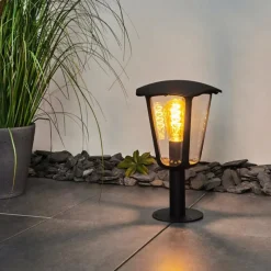 hofstein Borne lumineuse Venneshamm Noir, Transparent, 1 lumière