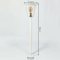 Luminaires Rustiques-hofstein Borne lumineuse Venneshamm Blanc, 1 lumière