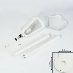 Luminaires Rustiques-hofstein Borne lumineuse Venneshamm Blanc, 1 lumière