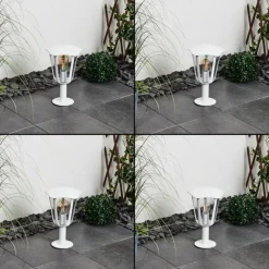 Luminaires Rustiques-hofstein Borne lumineuse Venneshamm Blanc, 1 lumière