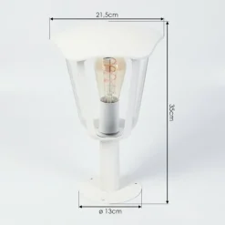 Luminaires Rustiques-hofstein Borne lumineuse Venneshamm Blanc, 1 lumière