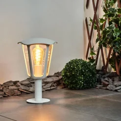 Luminaires Rustiques-hofstein Borne lumineuse Venneshamm Blanc, 1 lumière