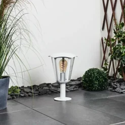 Luminaires Rustiques-hofstein Borne lumineuse Venneshamm Blanc, 1 lumière