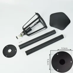 Luminaires Rustiques-hofstein Borne lumineuse Venneshamm Noir, 1 lumière