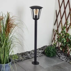 Luminaires Rustiques-hofstein Borne lumineuse Venneshamm Noir, 1 lumière