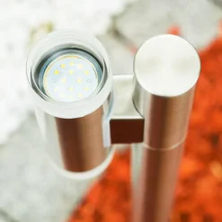 hofstein Borne lumineuse Vero Acier inoxydable, 2 lumières