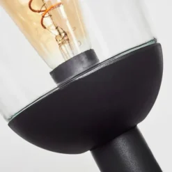 hofstein Borne lumineuse Ystheim Noir, 1 lumière